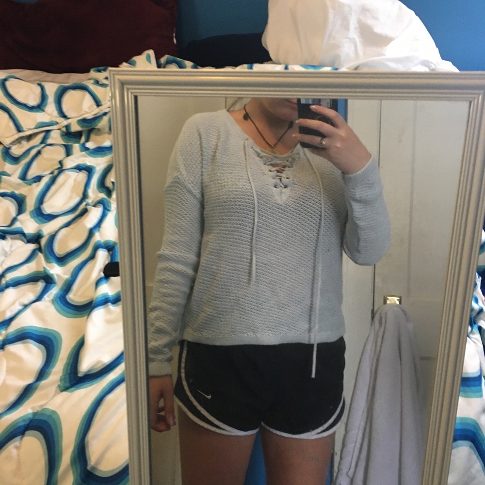 Light Blue Knit Sweater